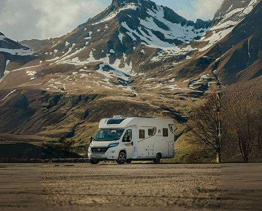 RV in Mountains